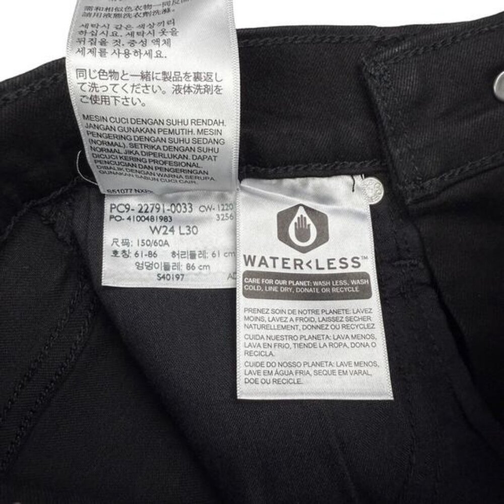 NWT LEVI'S Mile High Super Skinny Jean Size 24 Black - Picture 7 of 8